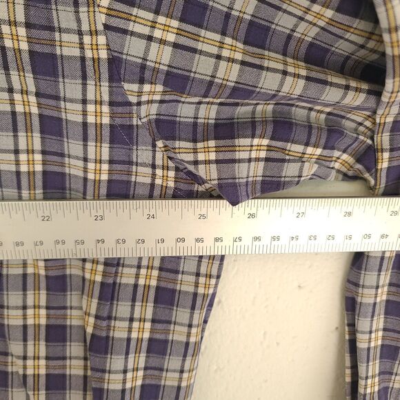 Vtg Abercrombie & Fitch Size Medium Shirt Flannel Button Down Plaid - Picture 10 of 13